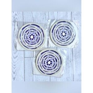Thirty-One Purple Geo Pop Circle Manicure Nail File Bundle - Set of 3 NEW